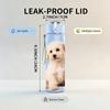 1PC Fluffy Light Puppy 750ml Color Plastic Sports Water Bottle Leakproof Flip Straw Lid Suitable for Sports Office Home Use