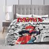 Ranma 12 Saotome Pig Girls Blankets Soft Warm Flannel Throw Blanket Plush for Bed Living Room Picnic Travel Home Couch