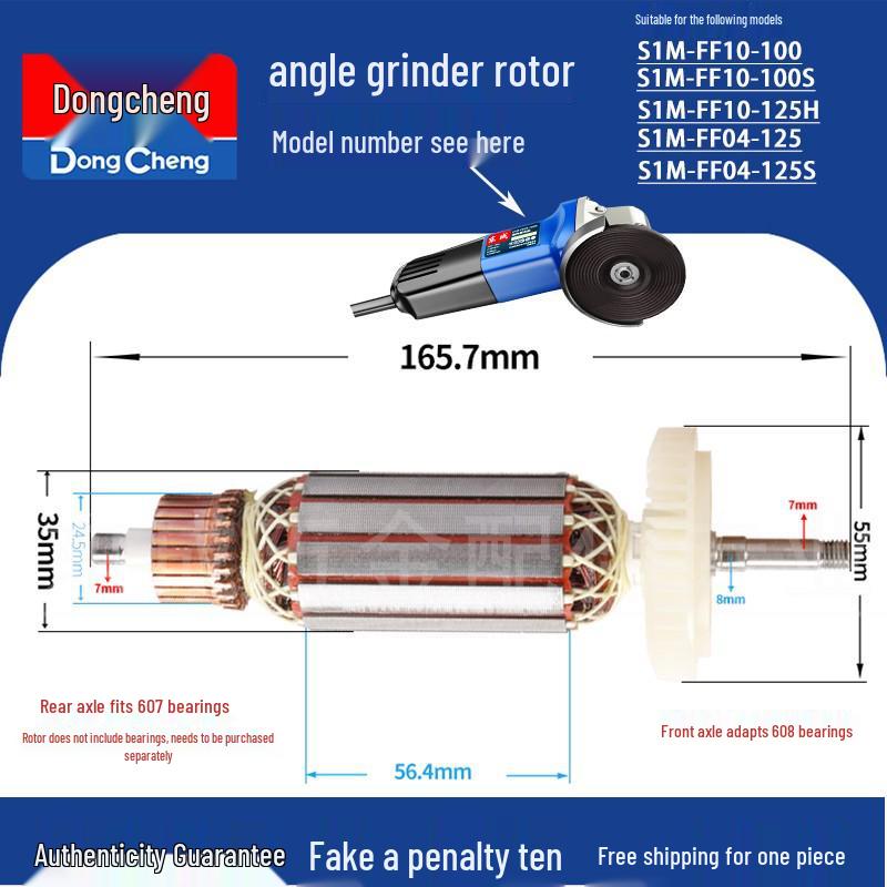Dongcheng Szlifierka Kątowa Rotor i Zestaw Akcesoriów do Polerowania