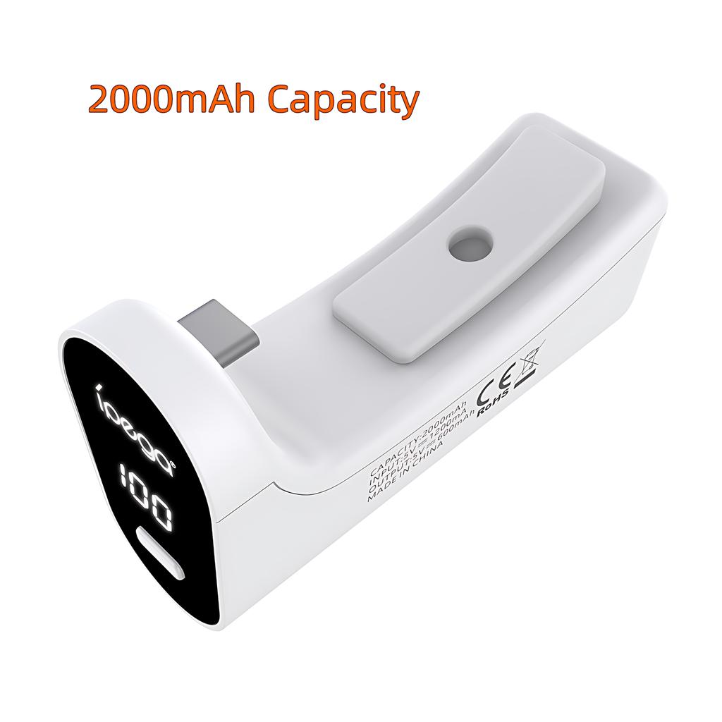 Pro ovladač PS5 2000mAh USB Type C Baterie LED Displej Play and Charge Kit pro PS5 Elite Controller Herní Příslušenství