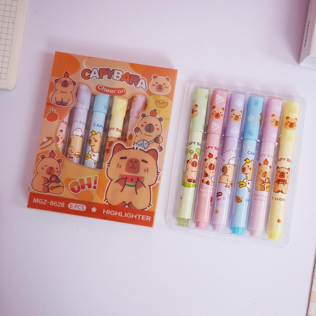 Sanrio Cute Cartoon Highlighters: Eye-Friendly Journal Markers for Students