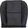 GXARTS Front Driver Or Passenger Side Bottom Replacement Perforated Leather Seat Cover Black Compatible with Cadillac Escalade Escalade ESV Escalade