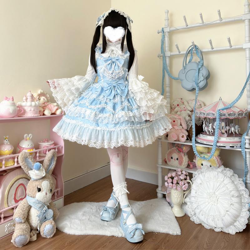 Original Design Korean Girl Lolita Dress Elegant Floral Wedding Gown Women's Strapless Gown Preorder Exquisite Fashionable