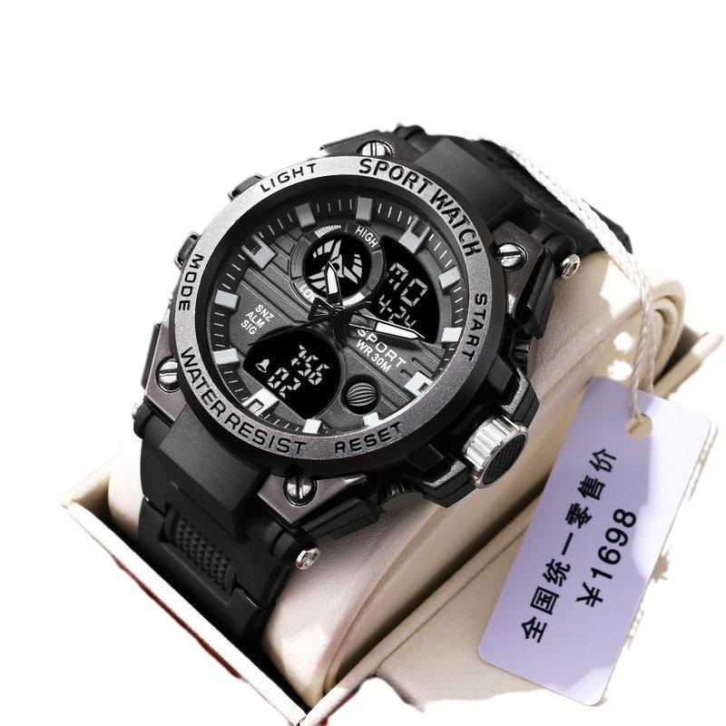 Iron Star Fashion Double Display Men'S Sports Watch Multifunctional Male Student Timing