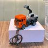 Cartoon Pullback Car Toy Pendant Movable Wheels Truck Key Pendant  Key/Backpack Decor