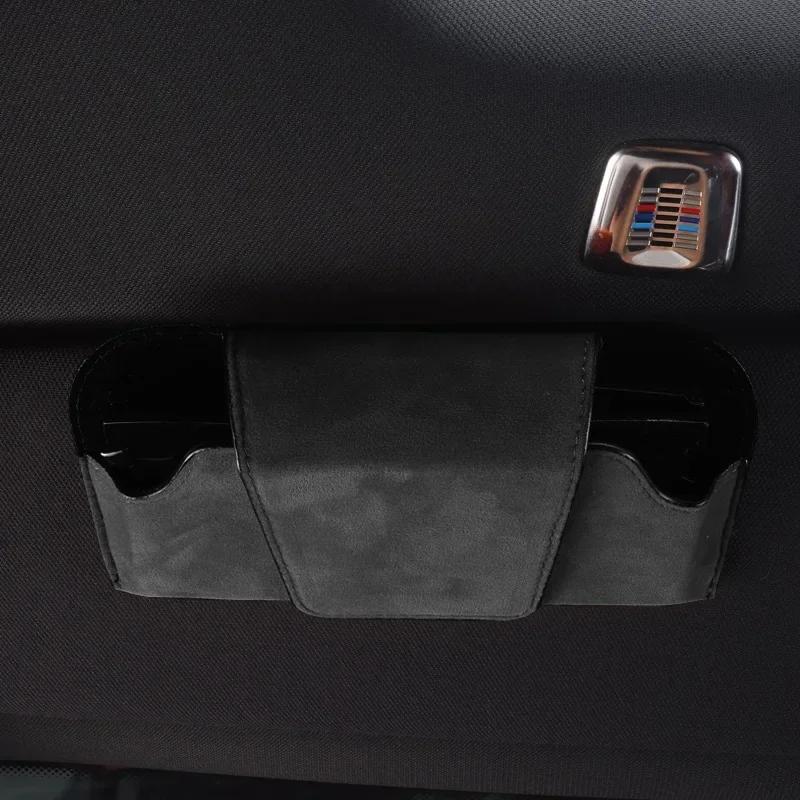 

Замшевый автомобильный солнцезащитный козырек держатель для очков магнитный зажим типа солнцезащитные очки коробка для хранения футляр для очков органайзер для очков серый