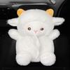 Cartoon Plush Car Tissue Box for Armrest: Cute Hanging Paper Dispenser and Interior Decoration
