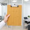 Sturdy Clip Board Wooden Clipboard with Metal Clip, A4 Letter Size Drawing Durable Sketching Board, Wood Grain Thicken Hardboard for Office,