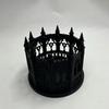3D printing simple European retro iron style castle candle stand Gothic tea cup candle holder open terrace