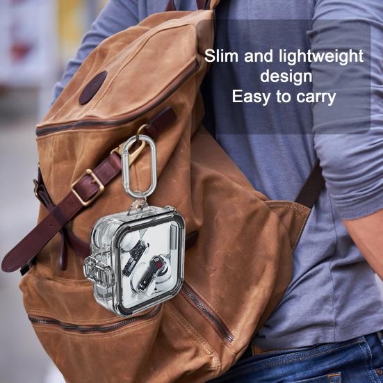 Earphone Case Transparent Lanyard Ultimate Protection Shockproof with Protective Cover for Nothing Ear