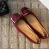 Women's Flats Large Size Elegant Square Button Comfortable Soft Sole Casual Flat Shoes Fashion Simple Versatile Slip On Shoes