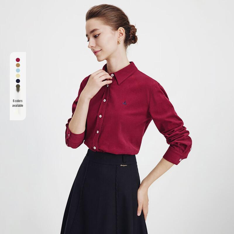 Navicare Women's Corduroy Long Sleeve Shirt