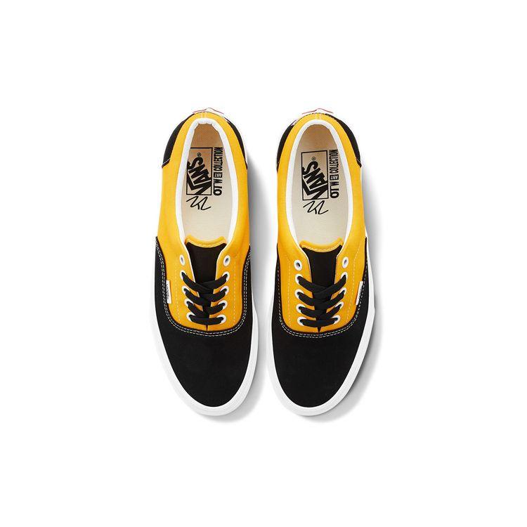Vans Era Low Top Skate Shoes Unisex Sneakers Black Yellow VN0A4U39069