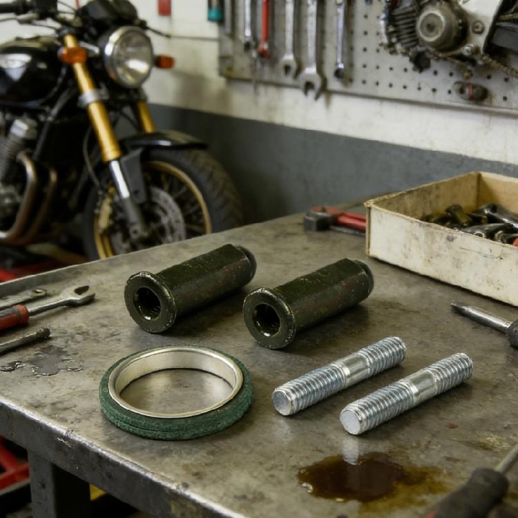 5pcs Complete Exhaust Seal Gasket Kit With Nuts And Bolts For 50cc 150cc GY6 Engine Applications Easy Installation