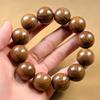 Natural Huanghuali Wood Beaded Bracelet 1Pcs Black Smooth Polished Handcrafted for Daily Wear Birthday Gift for Friends Family