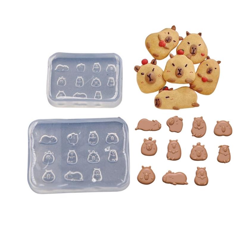 Capybara Shaped Silicones Molds Baking Molds for Making Candy Chocolate Cookie Muffins Mousses Cake Fondant Decorations