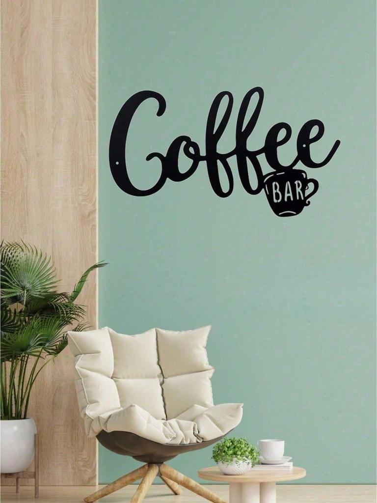 Vintage Metallblech Kaffee Schild Rustikal Industriell Wandkunst Plakette für Zuhause Küche Café Dekor Bauernhaus Geschenk