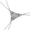 3/4 Pcs Star Moon Chain Best Friend Pendant Necklace Bff Sister Friendship Choker Men And Women Party Jewelry Accessories Gift