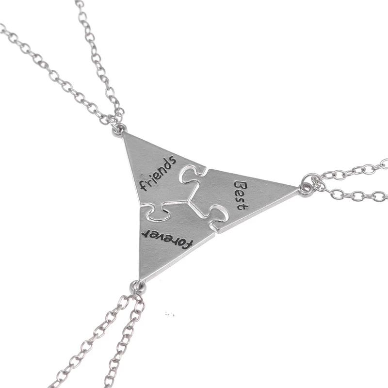 3/4 Pcs Star Moon Chain Best Friend Pendant Necklace Bff Sister Friendship Choker Men And Women Party Jewelry Accessories Gift