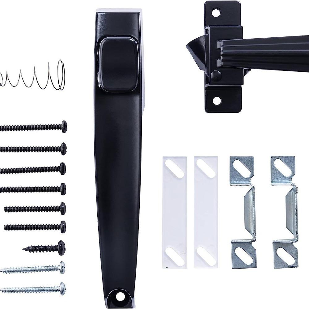 Weatherproof Door Push Button Latch Non-locking Push Button Latch Handle Door Latch Garage
