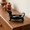 Kleine Aufbewaherschale 3D-gedruckte Dackel-Schale für Schmuck, Schlüssel, Ohrringe, Kreativer Schreibtisch Modernes Zuhause Dekor Organizer, Tischhunde-Dekorationen