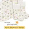 White Plush Stamping Gold Silver Embroidery Snowflake Christmas Stocking Merry Christmas Decor For Home Xmas Gift Socks Kids Fav