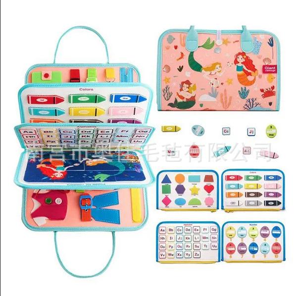 Cross-Border Felt Learning Board: Early Education Puzzle & Busy Board Toy for Children, CE Certified