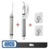 Fish Killing Tools Stainless Steel Fish Maw Knife Kitchen Home, Shrimp Line To Remove Dirt To Remove Fish Scales Scrape Fish