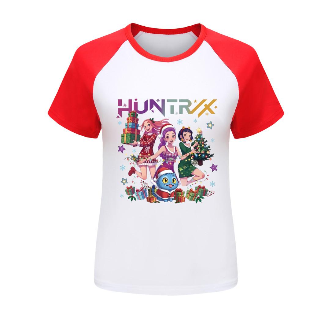 5084 Barn Flickor Jul Nyår Rumi Zoey Mira Tryck Raglan Kortärmad T-shirt