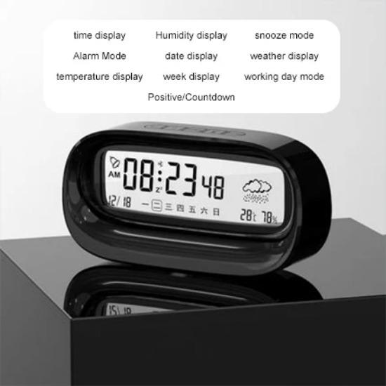 Timing Wecker Smart Zeitplan Dekoration Studenten Aufwach-Artefakt Elektronische Uhr Uhr Digitaler Wecker mit Deko