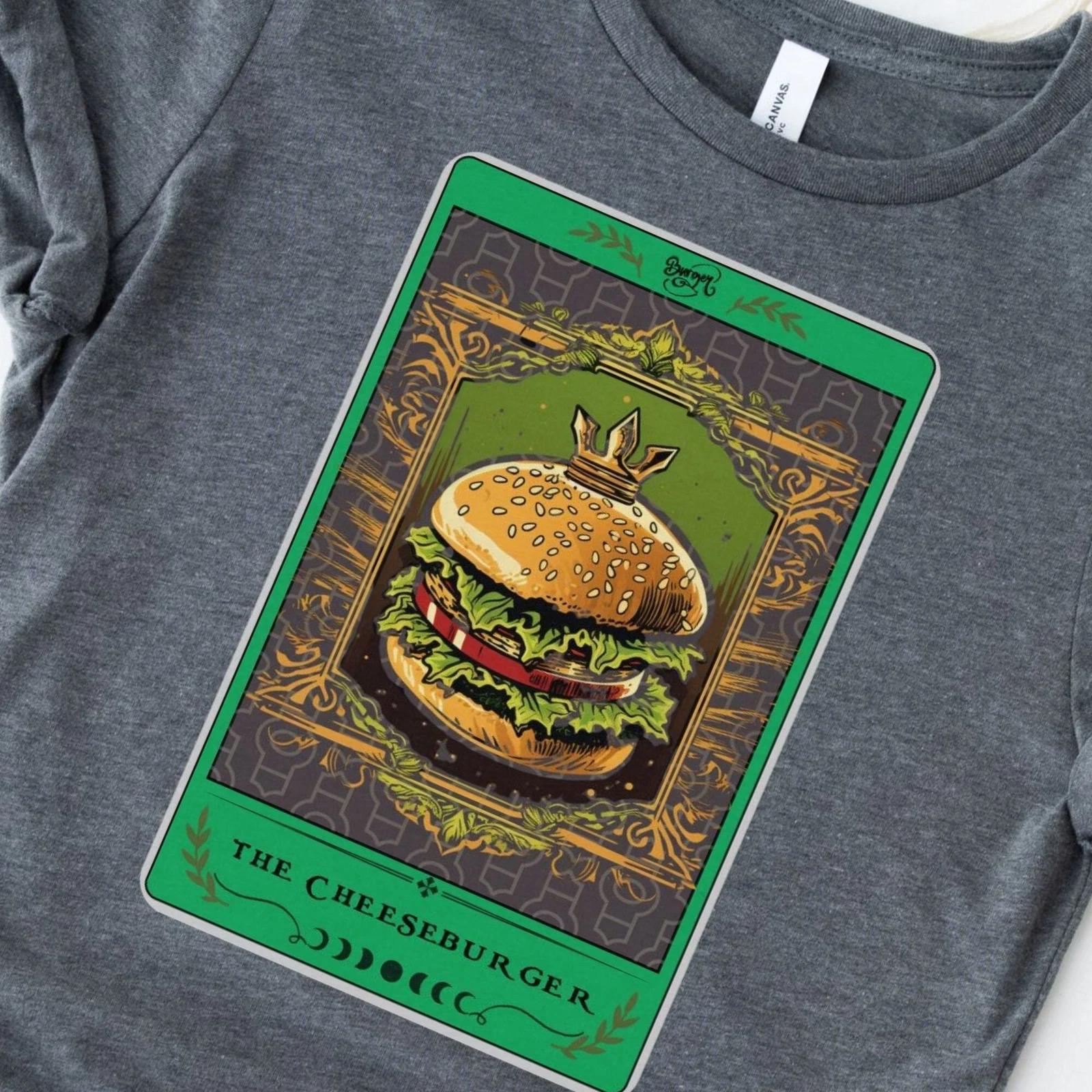 Cheeseburger Tarot Card Shirt L