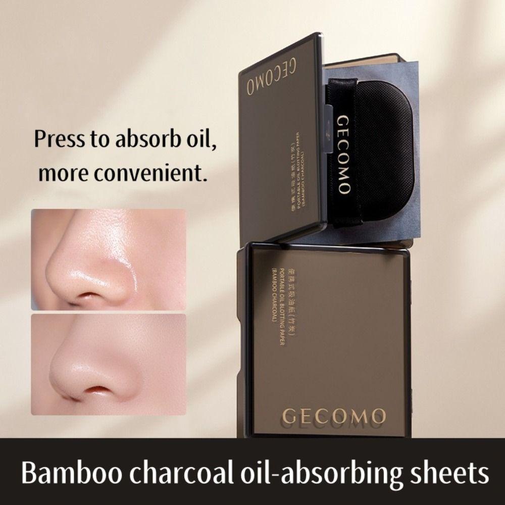 

Oil Removal Oil-absorbing Sheets Compact Bamboo Charcoal Oil Control Film Blotting Papers Summer 100pcs