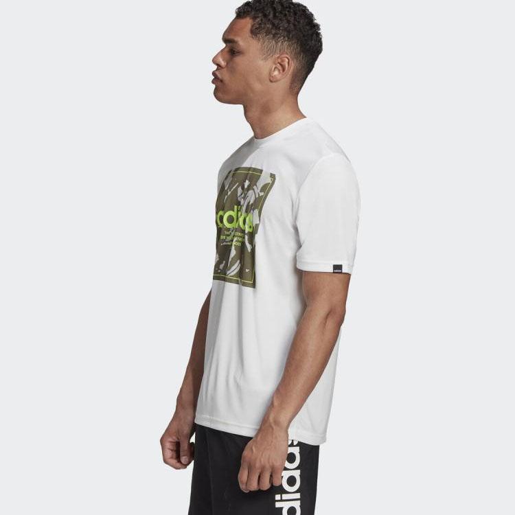 Adidas Camo Box Tee Men Tops White GD5875
