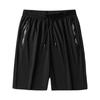 Men's Summer Ice Silk Quick-Dry Elastic Fitness Shorts - Loose, Casual, and Plus Size Available