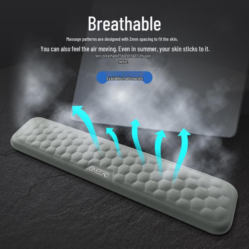 Ergonomic Memory Foam Wrist Support Mouse and Keyboard Pad Set