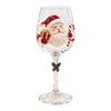 Christmas Stemless Wine Glasses Holiday Glassware Christmas Glass Art Cup for Coffee Cocktails Whiskey Soda