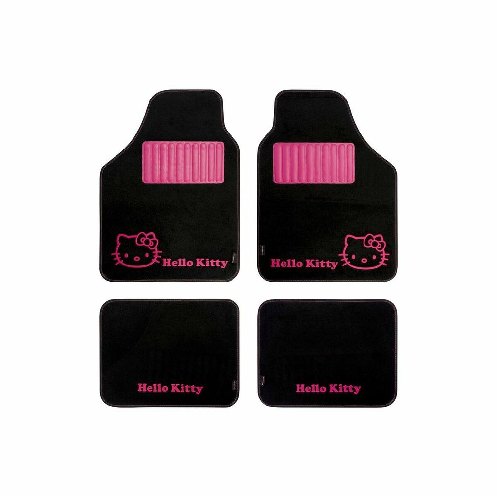 Hello Kitty Car Mat Set Black Pink (4 Pcs)