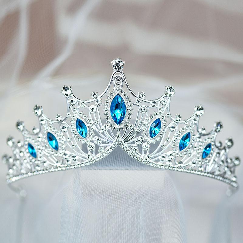 Bridal Crown Headband Headband Wedding Korean Style Birthday Adult Gift Crystal Crown Princess Dress Hair Accessory