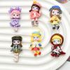 Small Resin Cosplay Girl Accessories: Cute Hair Ties, Shoe Buckles, Pendants & Magnets