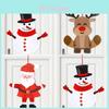 Encantadores Enfeites de Boneco de Neve e Rena de Natal em Estilo Desenho Animado Para Festividades Sazonais Alegres