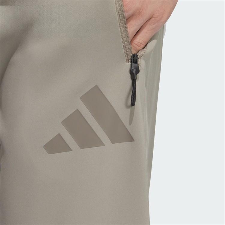 Adidas True Healing Series Fashion Simple Versatile Lace-Up Cool Knit Sports Pants Men Bottoms Light-Brown JN0136