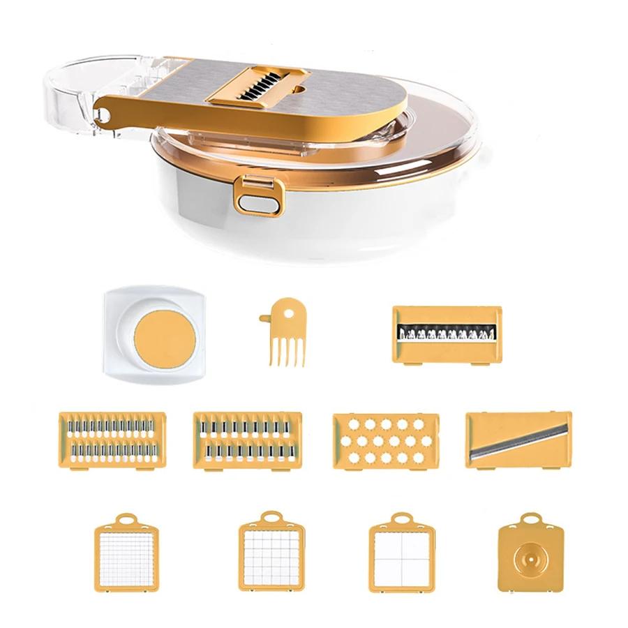 Drain Cutting Set Household Kitchen Large Capacity Potato Grater Portable Kitchen Practical and Durable Household Grater