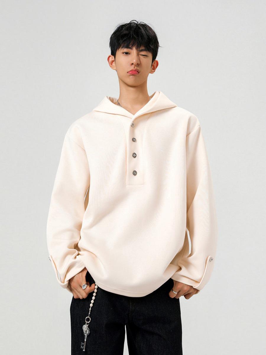 Men s American High Street Cleanfit Hoodie - 2026 Spring/Autumn Versatile Casual Sportswear L абрикосовый