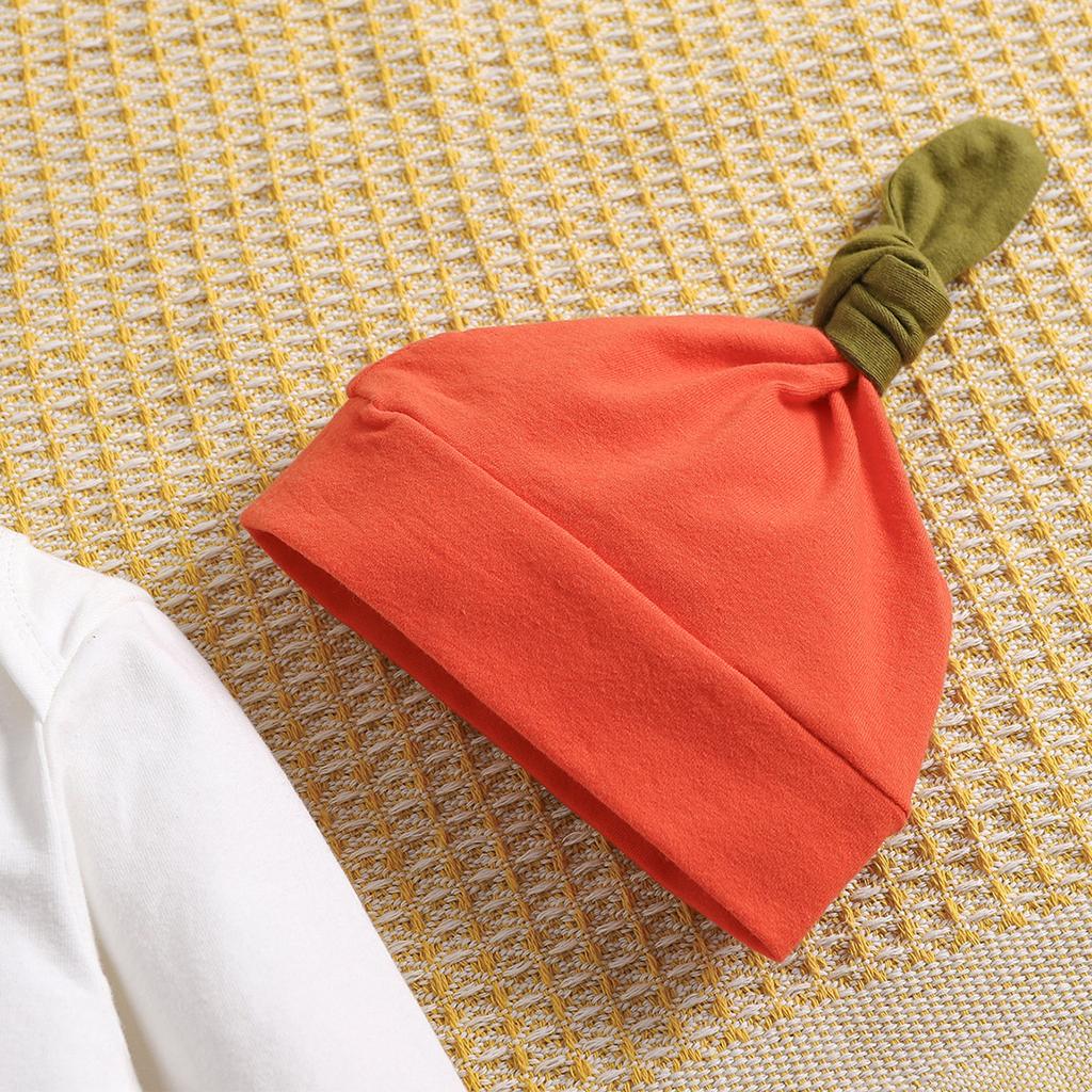 3pcs Baby Cotton Long Sleeve Romper & Pants & Hat Outfit Set with Cute Letter Prints Clothes Set