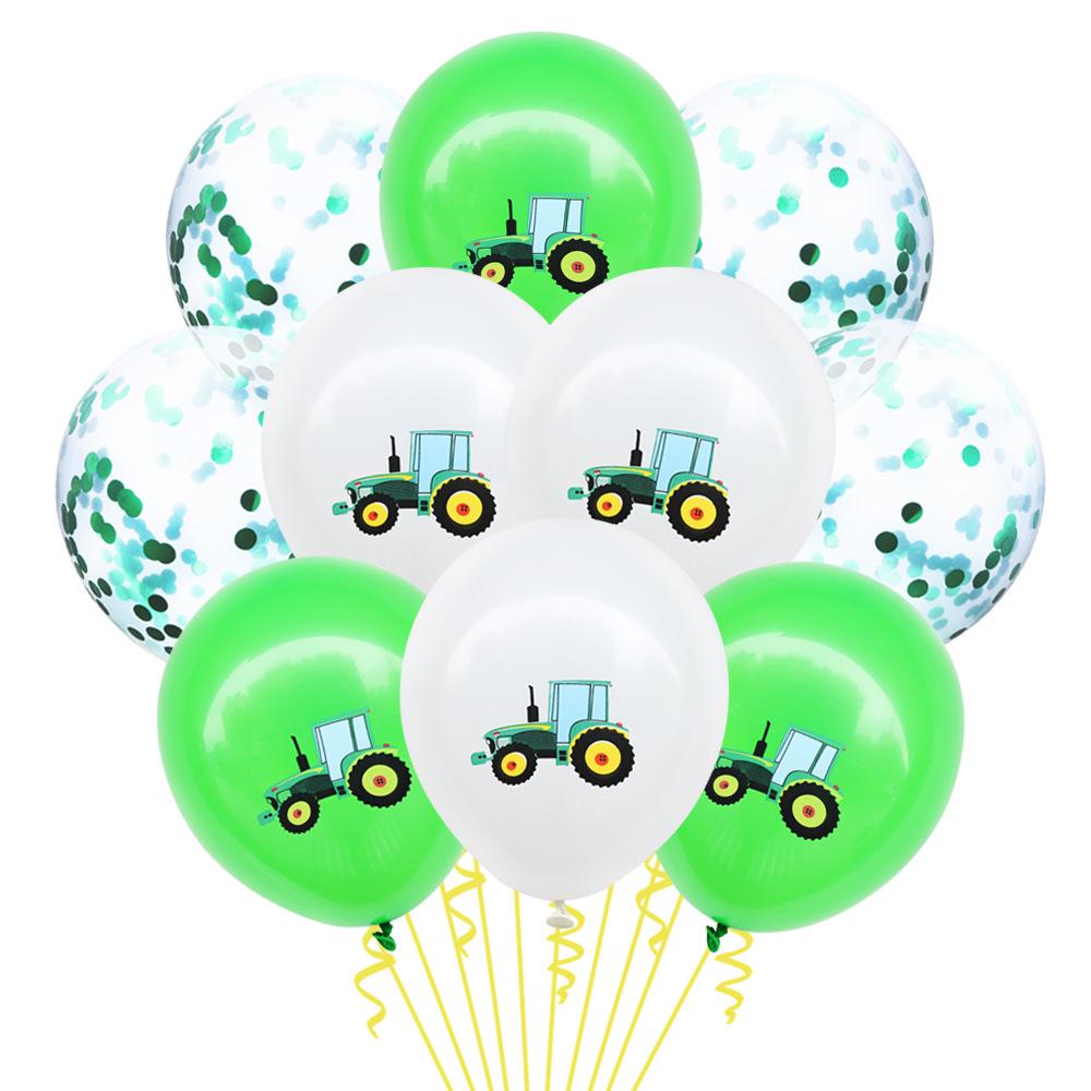 Hot Selling Excavator-Themed Balloon & Tassel Birthday Party Pack
