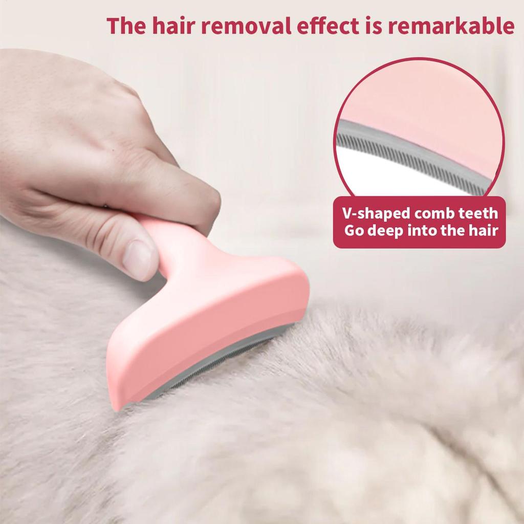 Pet Hair Dematting Brush for Dogs Cats Undercoat Rakes Detangling Shedding Tools for Pet Kitten Puppy Massaging Styling