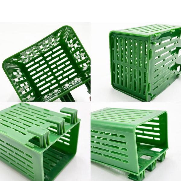 Hook Design Aquarium Basket Hydroponic Basket for Fish Tank Aquarium Plant Holder Heat-resistant Hydroponic Basket Hanging Fish Tank Planter Cups