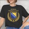 Bosnia and Herzegovina Flag Merch Unisex T Shirts Cotton Tee Graphic Print Tshirt Clothing