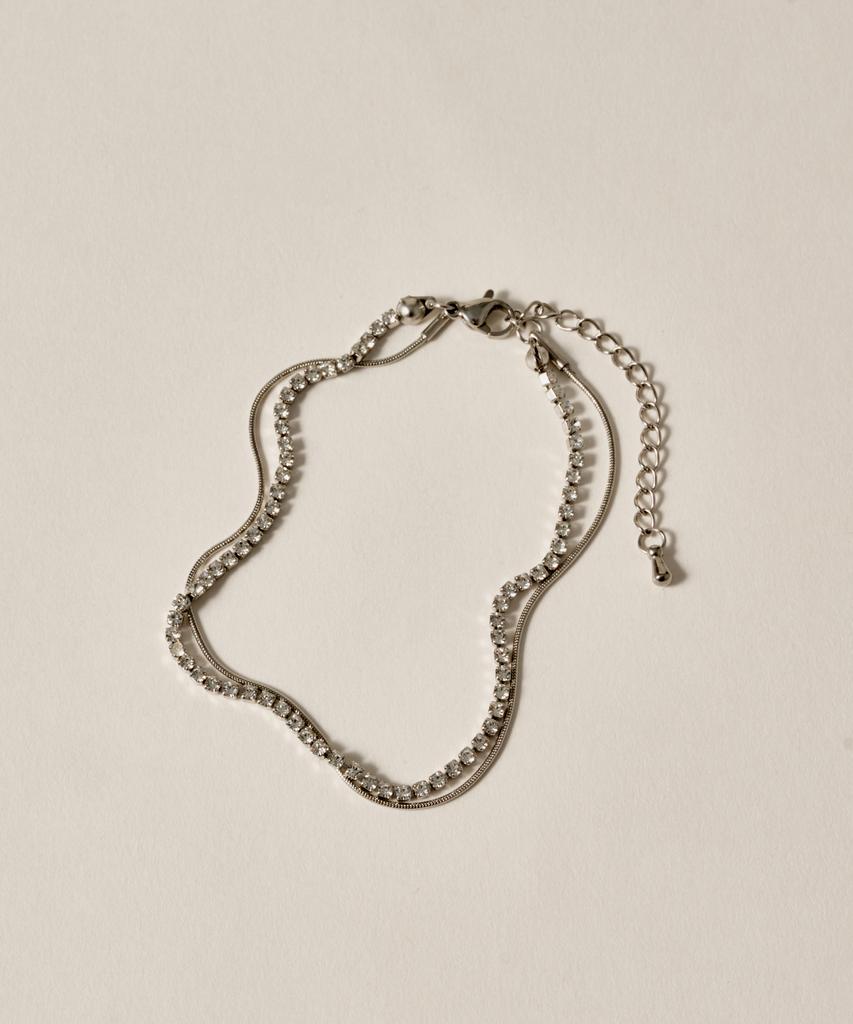 Novice Tokyo Cubic & Round Chain Anklet [Stainless] / Silver