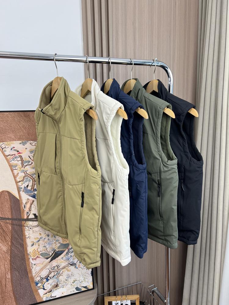 Reversible Men's Windproof Stand Collar Vest - Autumn/Winter 2025 Outdoor Sports Casual Jacket.